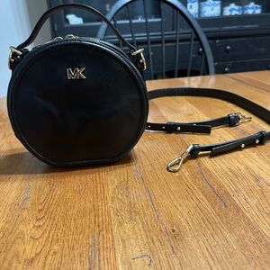 Michael Kors Black Medium Canteen Crossbody Bag